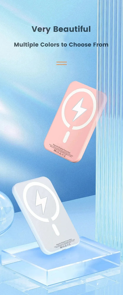 For Magsafe Power Bank 10000mAh Portable Auxiliary Spare External Magnetic Battery Pack Wireless Charger For Iphone 13 14 15 16