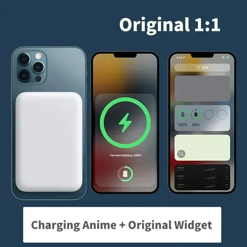 For Magsafe Power Bank 10000mAh Portable Auxiliary Spare External Magnetic Battery Pack Wireless Charger For Iphone 13 14 15 16