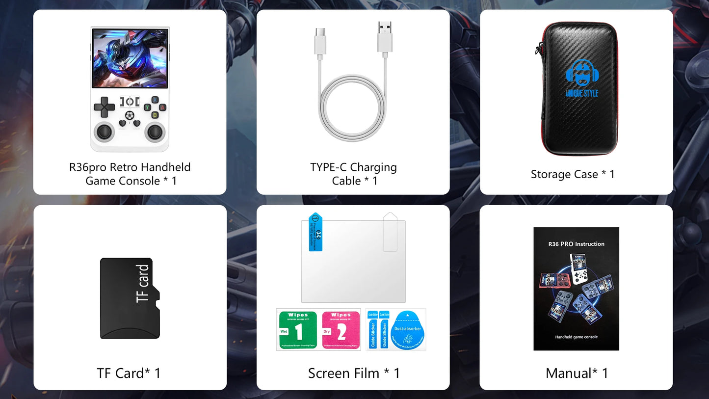 Handheld Game Console Linux System IPS Screen Portable Pocket Video Player 64GB 128GB Games Handheld Game Video Player Console