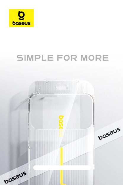 Baseus Tempered Glass for iPhone 17 16 15 14 13 12 Pro Max Screen Protector HD With Cleaning Kit Anti Peeping Dust-proof Glass