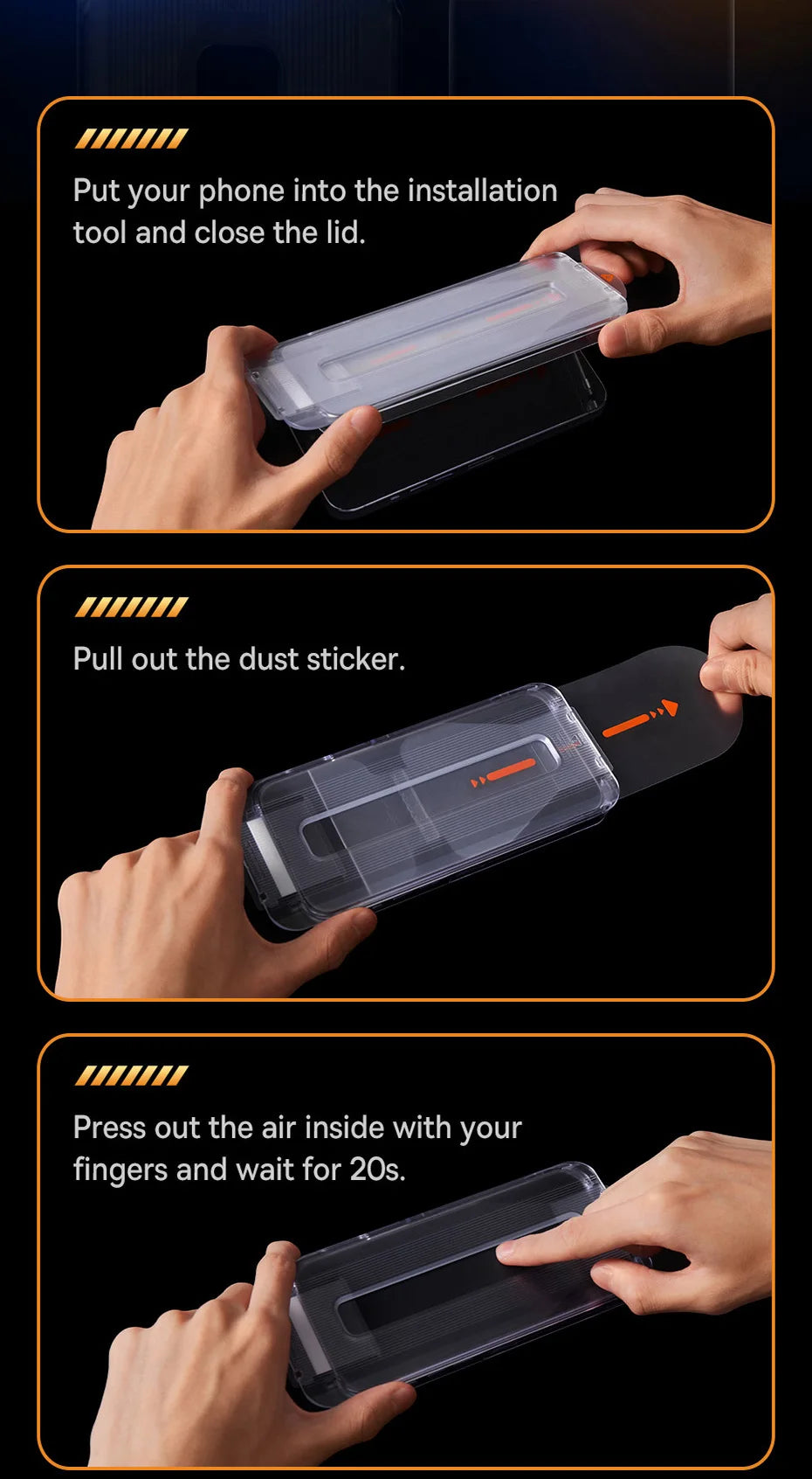 Baseus Tempered Glass for iPhone 17 16 15 14 13 12 Pro Max Screen Protector HD With Cleaning Kit Anti Peeping Dust-proof Glass