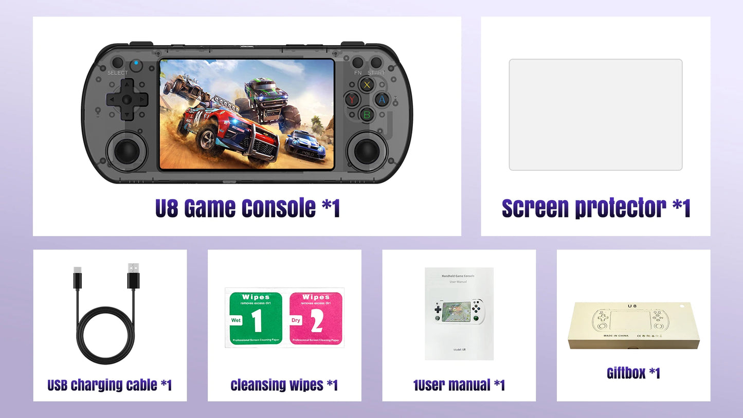 Handheld Game Console Linux System IPS Screen Portable Pocket Video Player 64GB 128GB Games Handheld Game Video Player Console