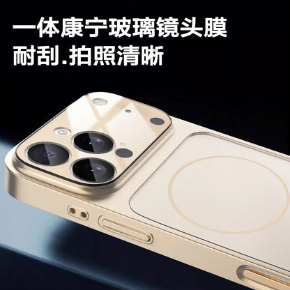 Original AG Nano Frosted Glass For Magsafe Phone Case For iPhone 17 Air 16 15 14 13 Pro Max Magnetic Wireless Charge Armor Cover