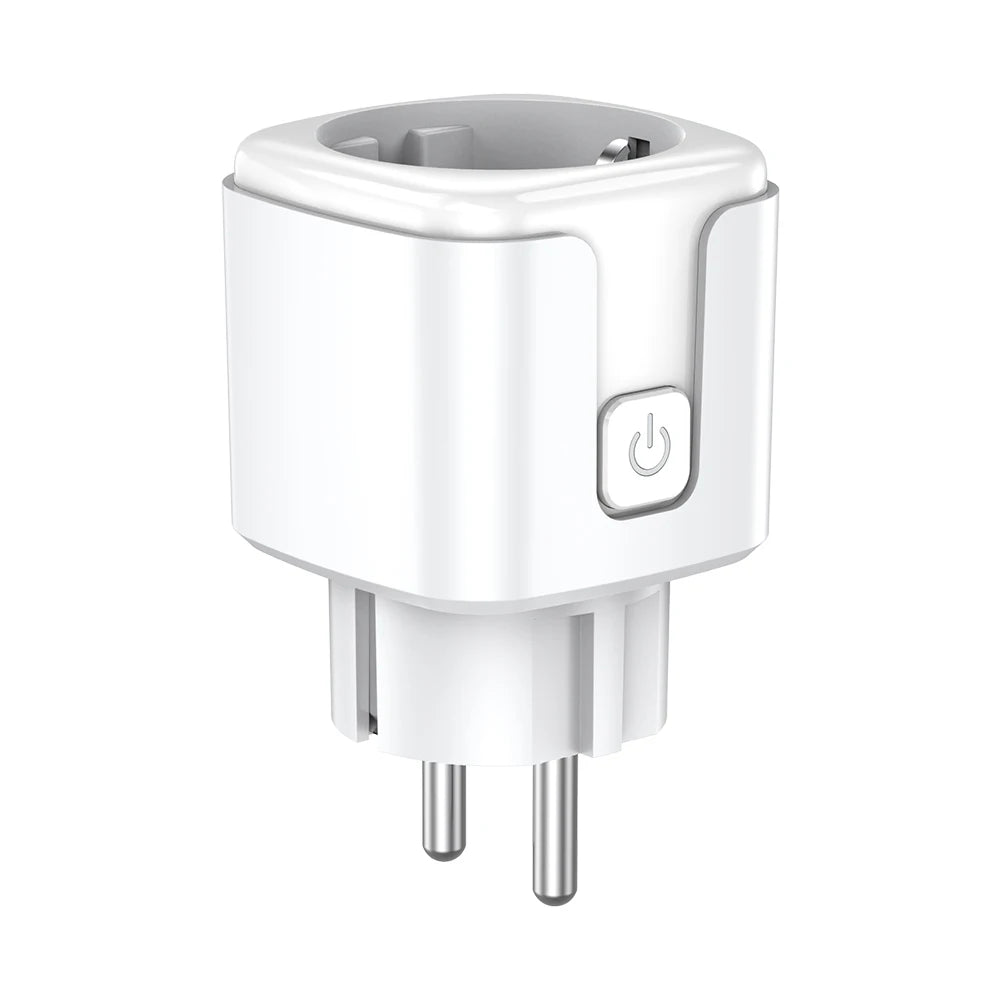 Zigbee3.0 Smart Socket European Plug 20A with Power Metering Alexa Voice Mobile APP Remote Control Home Assistant Zigbee2MQTT