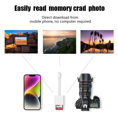 Lightning To SD Card Reader for SD/TF Flash Adapter Memory Card Adapter for IPhone IPad Flash Drive