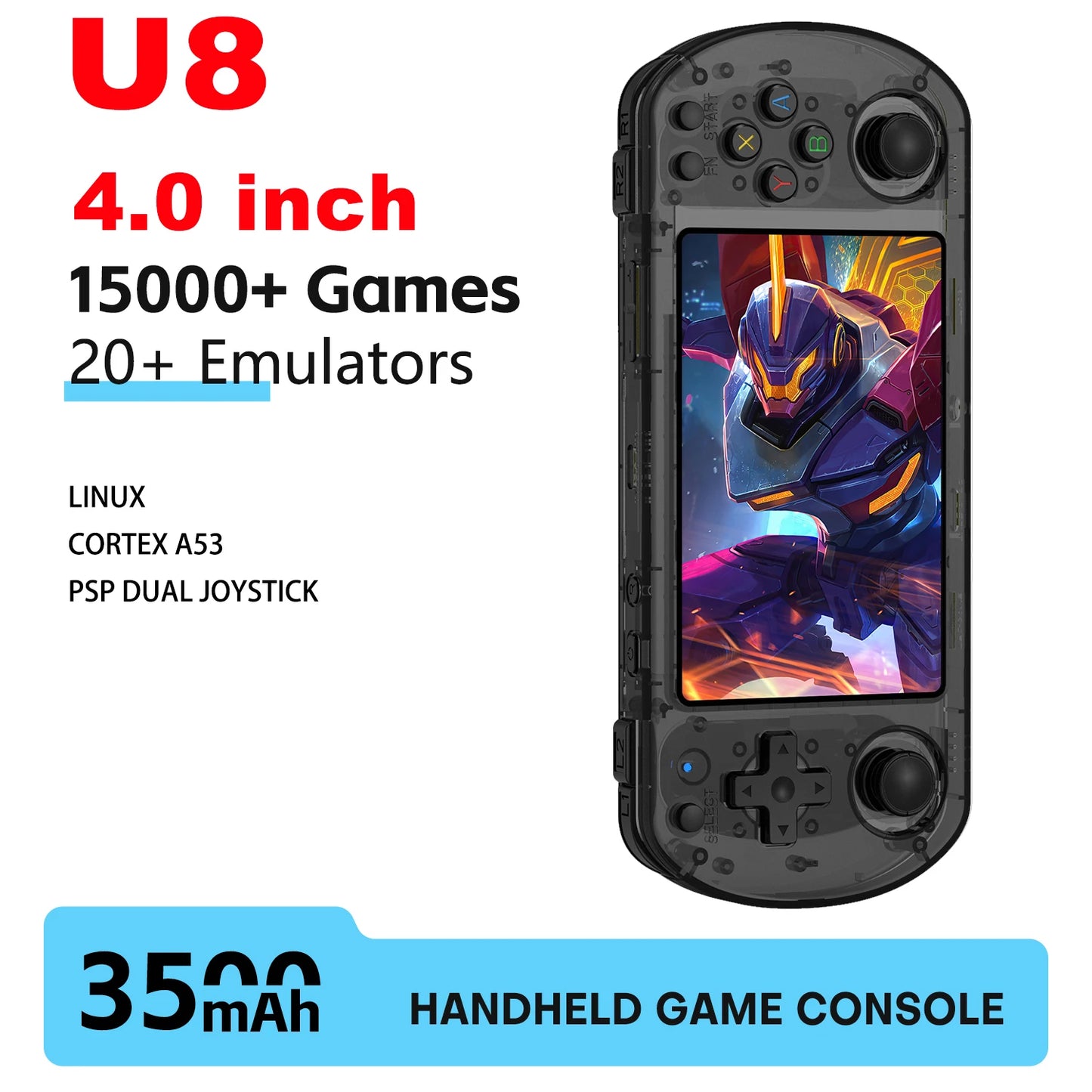 Handheld Game Console Linux System IPS Screen Portable Pocket Video Player 64GB 128GB Games Handheld Game Video Player Console