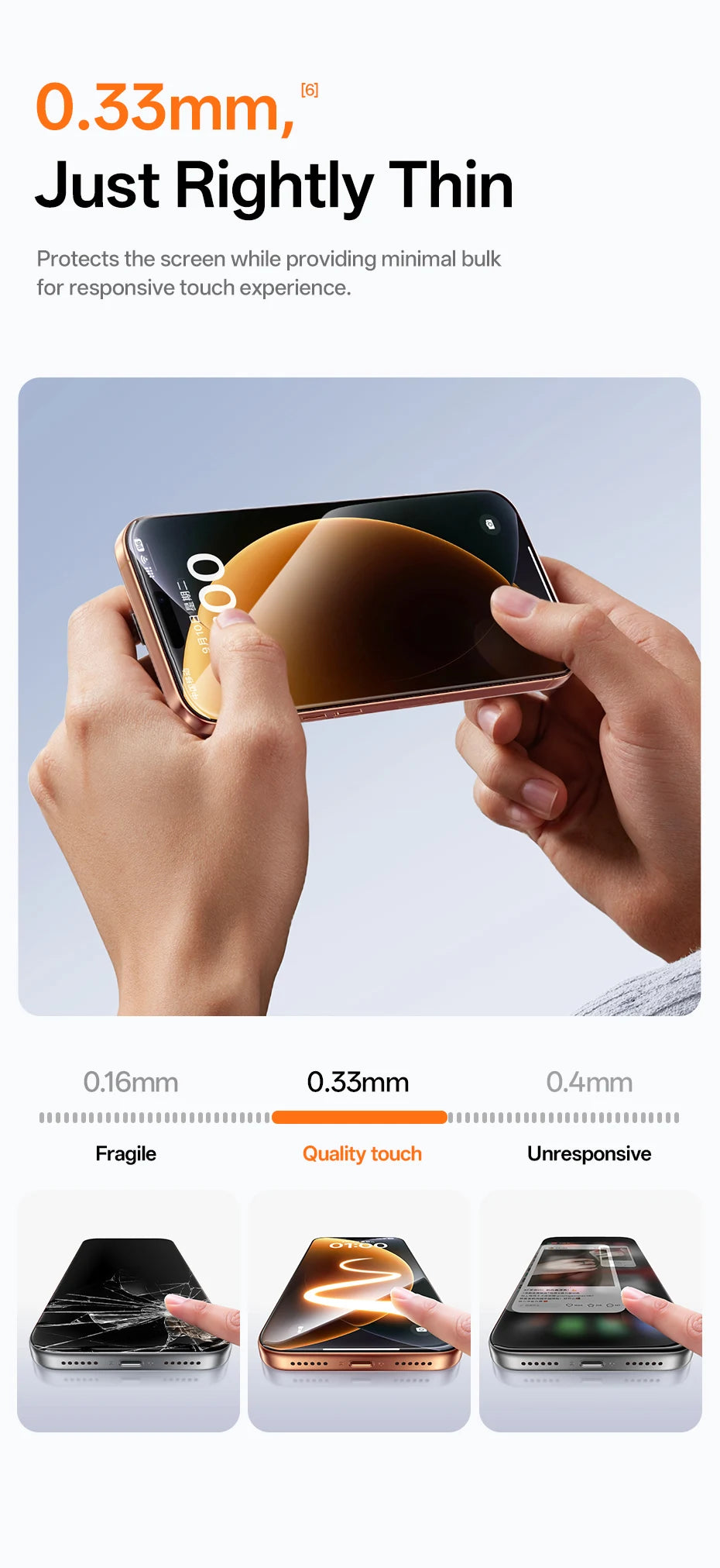 Baseus Tempered Glass for iPhone 17 16 15 14 13 12 Pro Max Screen Protector HD With Cleaning Kit Anti Peeping Dust-proof Glass