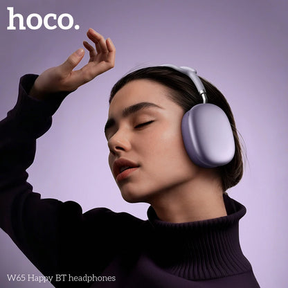 HOCO W65 New Bluetooth 5.4 Headphone Over Ear Big Earphones Hifi Audio Music Sport Gaming Headsets for Iphone Android With Mic